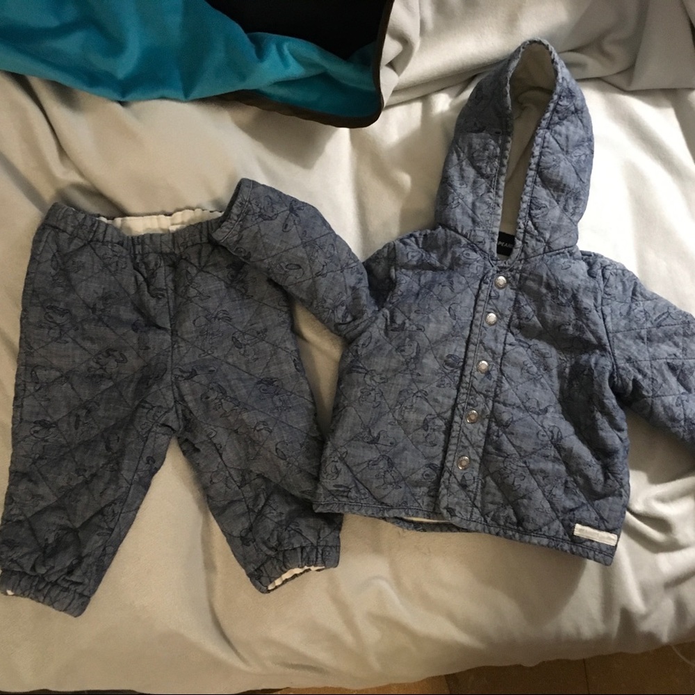 Baby Gap+Peanuts  6-12 Months Jacket and Pants